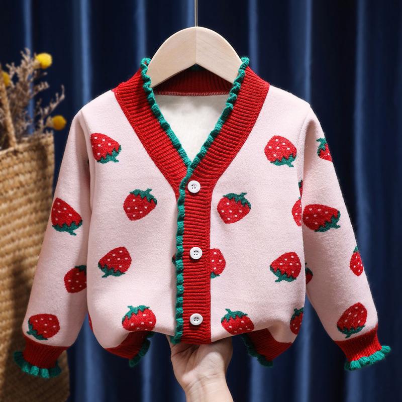Boys Girls Knit Sweater Single Top / 2Pcs Set Soft Knitted Fabric Warm Children Casual Outfit For Daily Wear