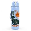 1PC Easter Bunny Floral Wreath 750ml Color Plastic Sports Water Bottle Leakproof Flip Straw Lid Suitable for Sports Office Home Use