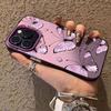Фиолетовая Бабочка Чехол для Телефона iPhone 17 Pro, 16/15/14/13 Дюймов, Лазерная Вырезка, Apple 11Xs Max/plus