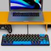 2025 новая 68-клавишная игровая механическая клавиатура, мини 65% компактная, с RGB-подсветкой, эргономичная, проводная, пленочная, подходит для ноутбука, настольного компьютера