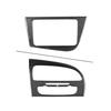 LHD Carbon Fiber Car Interior Center CD Panel Cover Trim For Seat Leon 2005-2012