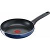 T-fal Royal Blue Intense Frying Pan, 24cm, Gas Stove Compatible, Non-Stick, Blue, D52104