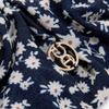 GCUT Резинка для волос из вискозы с цветочным принтом_Темно-синий 7215290401