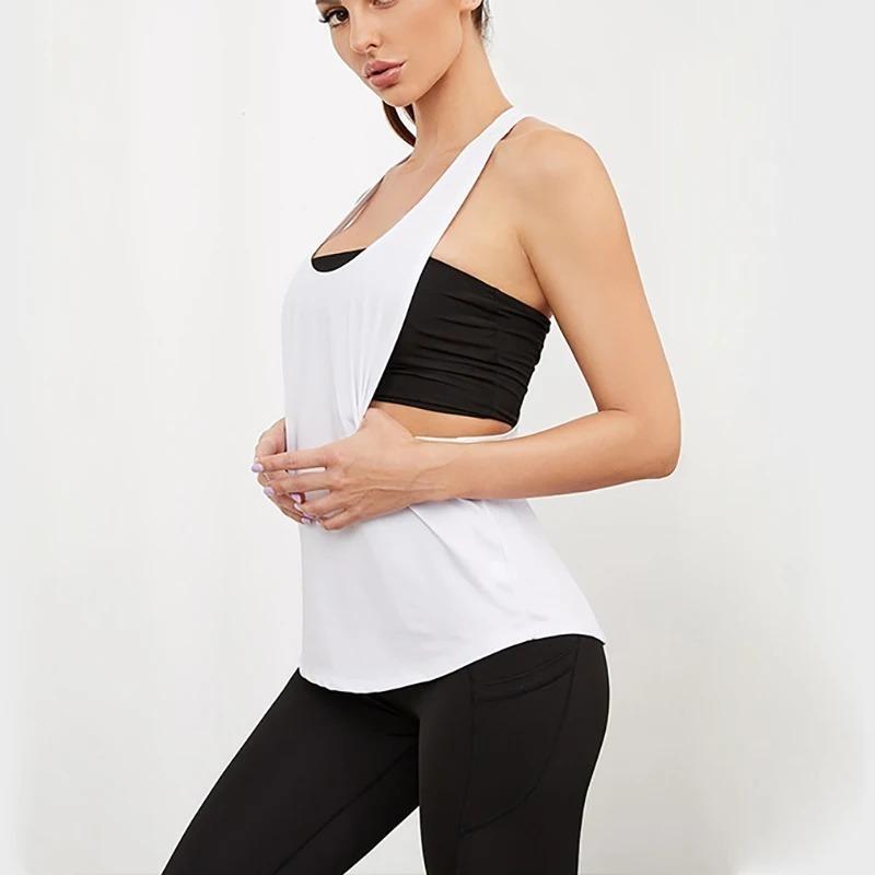 Summer Sports Smock Women's Fitness Sports Vest Running Sports Slim Sleeveless Quick Drying Vest