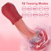 Rose-Sucking Vibrator for Women Realistic Tongue Licking Clitoral Stimulation Stimulator Vibrators Couples Sex Toys for Women