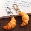 Keyring Croissant Keychain Creative Food Model Pendant Simulation Food Toy Hanging Accessory