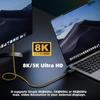 CY кабель смарт светодиодный дисплей USB-C USB4 20 Гбит/с 100 Вт 8K ноутбук компьютер диск для телефона Type-C мужской - блок питания и данные (100CM)