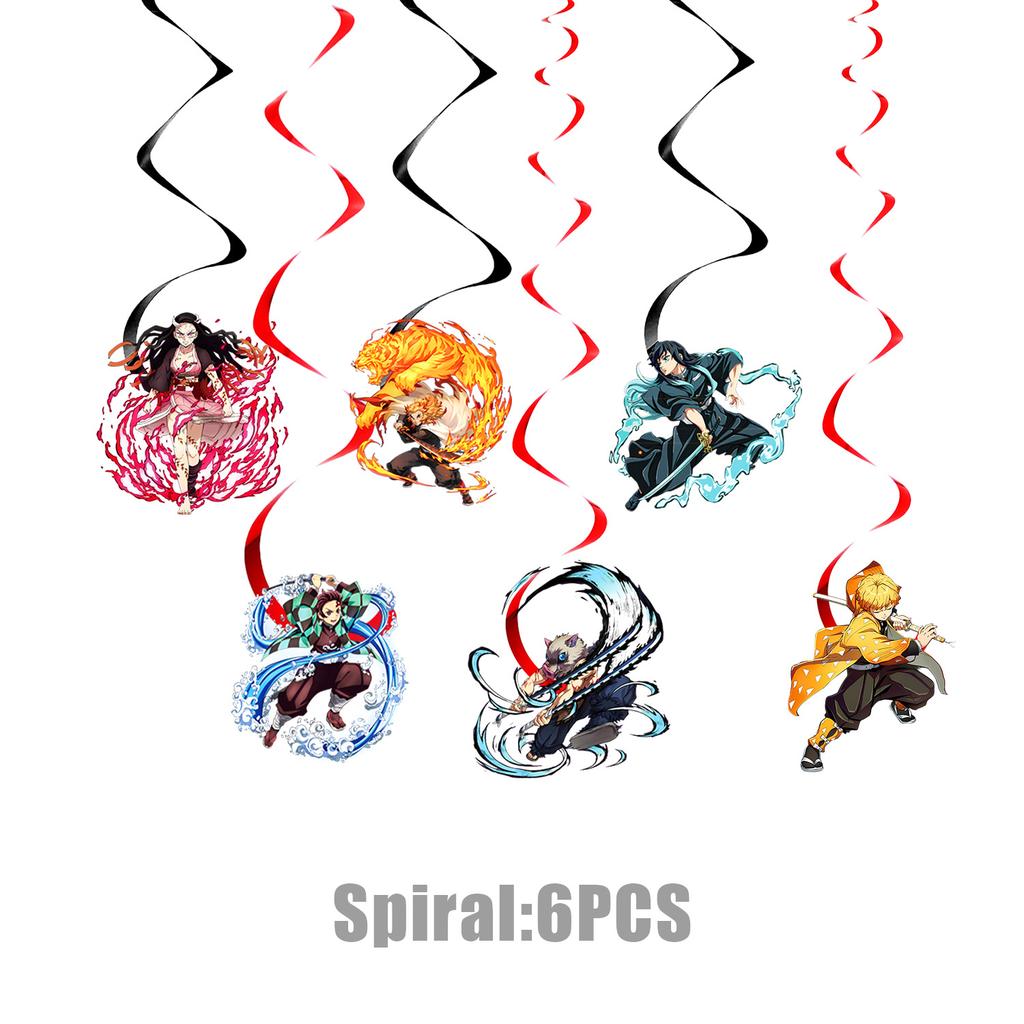 Anime Demon Birthday Party Decoration Disposable Tableware Plate Tablecloth Cup Napkin Baby Shower kids Party Favors Supplies