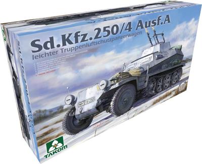 Takom Пластиковая модель Легкого бронетранспортера TKO2211 1/35 Sd.Kfz.250/4 Тип А Зенитный