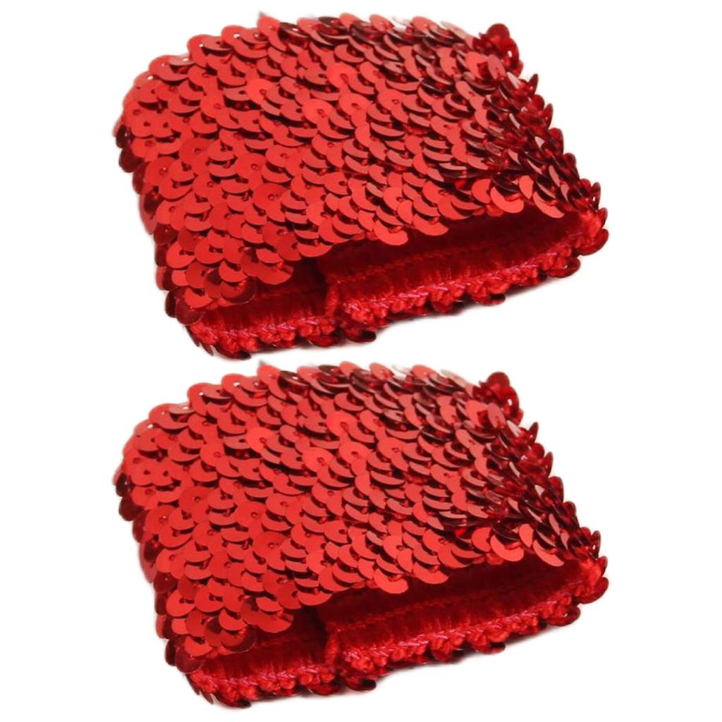 Fashion Sparkling Sequins Cuffs Elastic Arm Sleeves for Women and Girls Various Party Costume Decorative Oversleeves