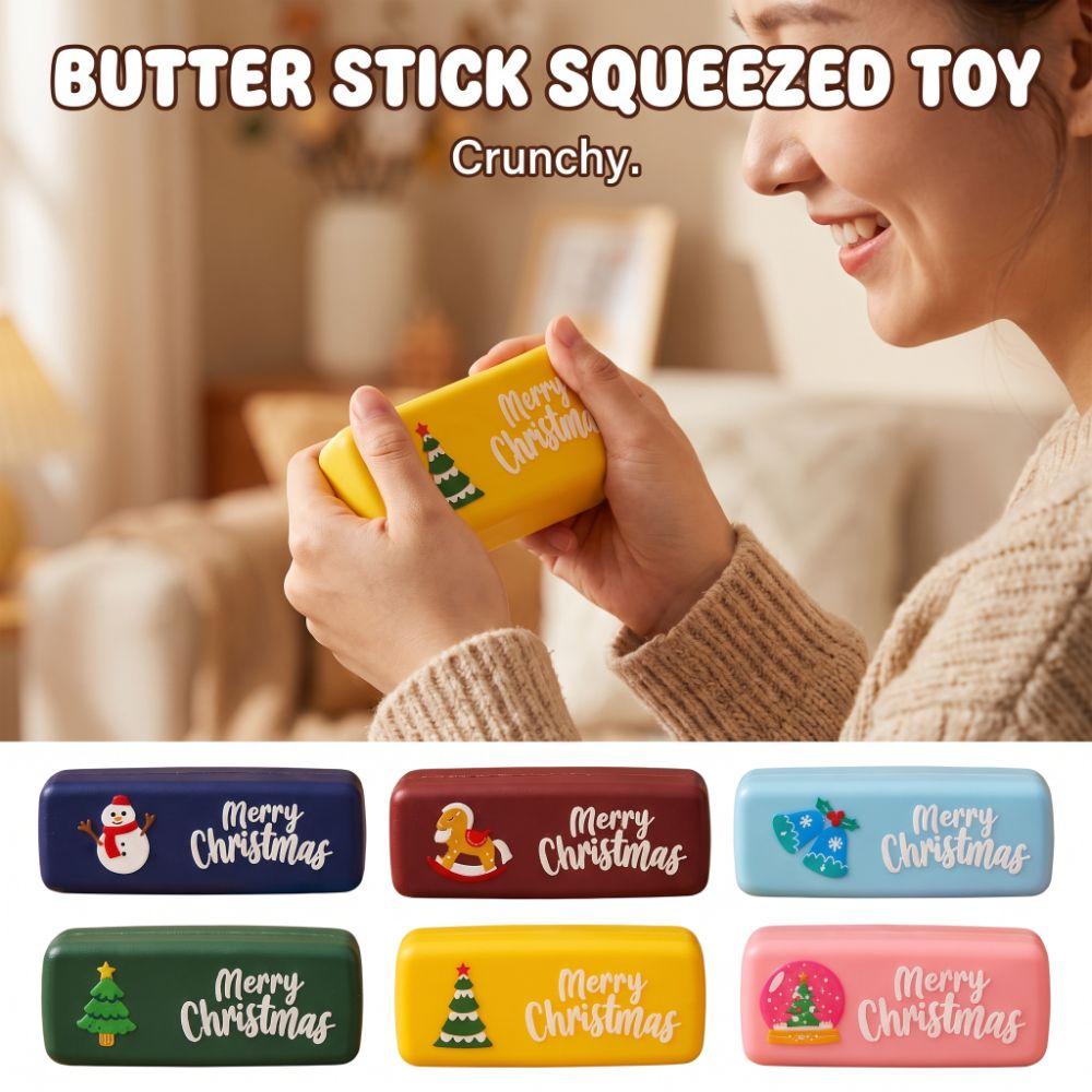 Sound Effects Crackling Butter Bar Crunchy Butter Stick Squishy Toy TPR Fidget Toy Office Desk Toy