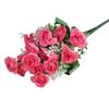 1 Bouquet Simulation Rose No Watering Vivid Ornamental Bright Color Artificial Flowers Home Beautification
