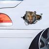 3D Tiger Car Sticker, Fun Waterproof Sticker for Cars, Trucks, Motorcycles, Walls, Windows, PVC Material