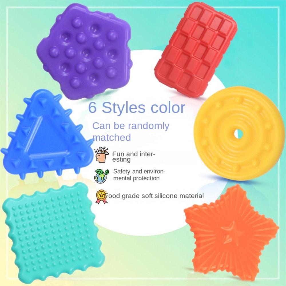 Textured Soft Worry Stone Fidget Toy Relaxing Silicone Suction Cup Toy Christmas Gift