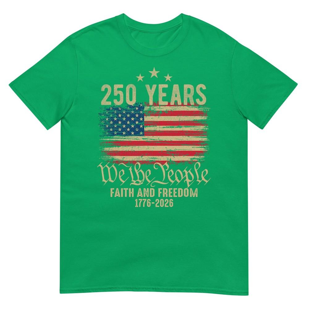 250 Years American Flag 1776 2026 Patriotic 4th Of July TShirt