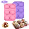 2pcs Half Sphere Silicone Molds for Chocolate Bombs Pastry 6 Holes Cake Mould For Baking Kitchen Pastry Tools