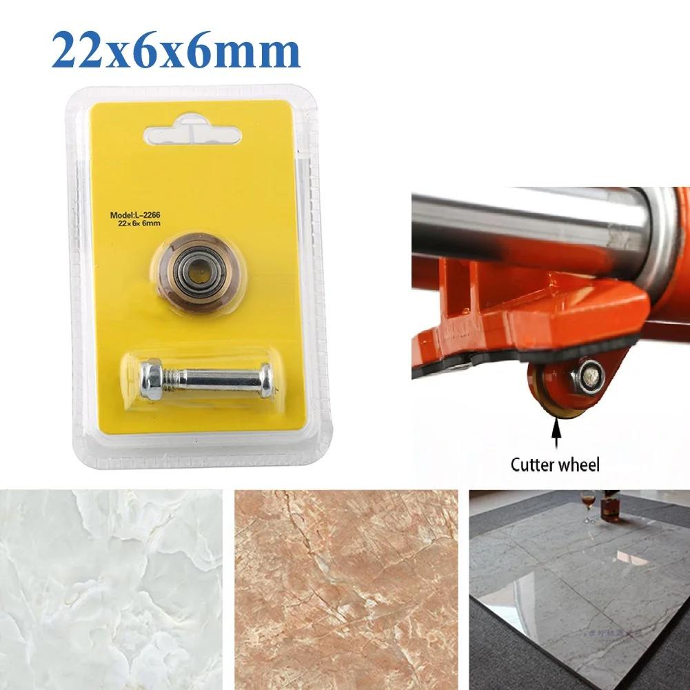 1pc Bearing Cutter Wheel 22*6*6mm Bearing Tile Ceramic Cutting Wheel Glass Cutter Spare