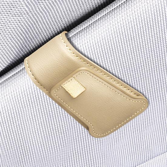 Magnetic Sunglasses Clip for Car Visor Faux Leather Glasses Holder Clip Car Interior Sunglass Holder