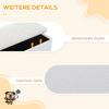 Dog Stairs 3 Steps 48 cm High Pet Stairs for Small and Old Animals Foldable Cat Stairs Dog Ramp Entry Aid for Bed, Sofa, Couch and Car White