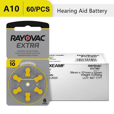 Батарея для слуховых аппаратов A10 10A ZA10 10 S10 PR48 EXTRA Цинковые воздушные батареи для прослушивающих устройств для усилителя звука