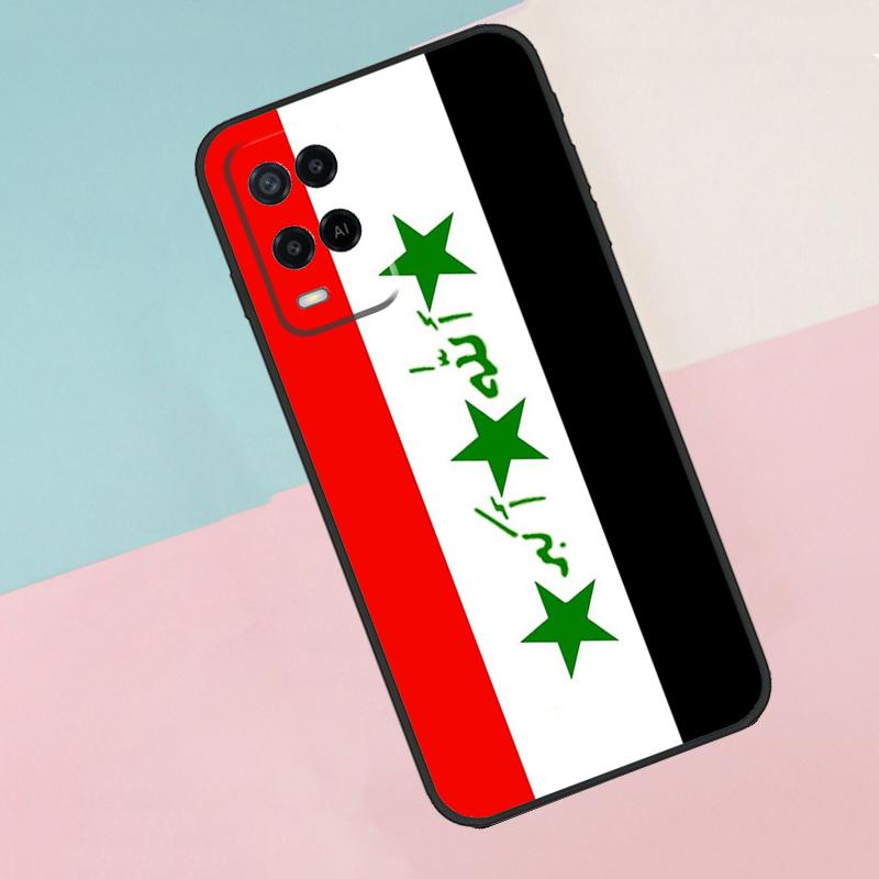 Iraqi Iraq National Flag For Oppo A17 A77 A60 A74 A94 A54 A18 A38 A58 A78 A98 A40 A80 A16 A76 A96 A15 A57S Phone Case