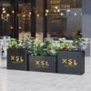 Outdoor Industrial Wrought Iron Planter Box