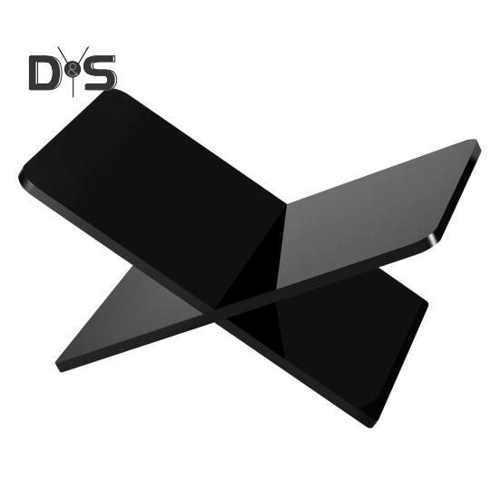 2 шт./комплект акриловая подставка для книг держатель X-образный дизайн прозрачный стиль утолщенная полка для чтения книжная витрина для книг