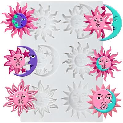 Солнце Луна Лицо Звезда Силиконовая Форма Рамадан Ид Мубарак Формы для Мастики Инструменты для Украшения Торта Тематический Торт Десерт Украшенный Шоколад Конфетная Форма