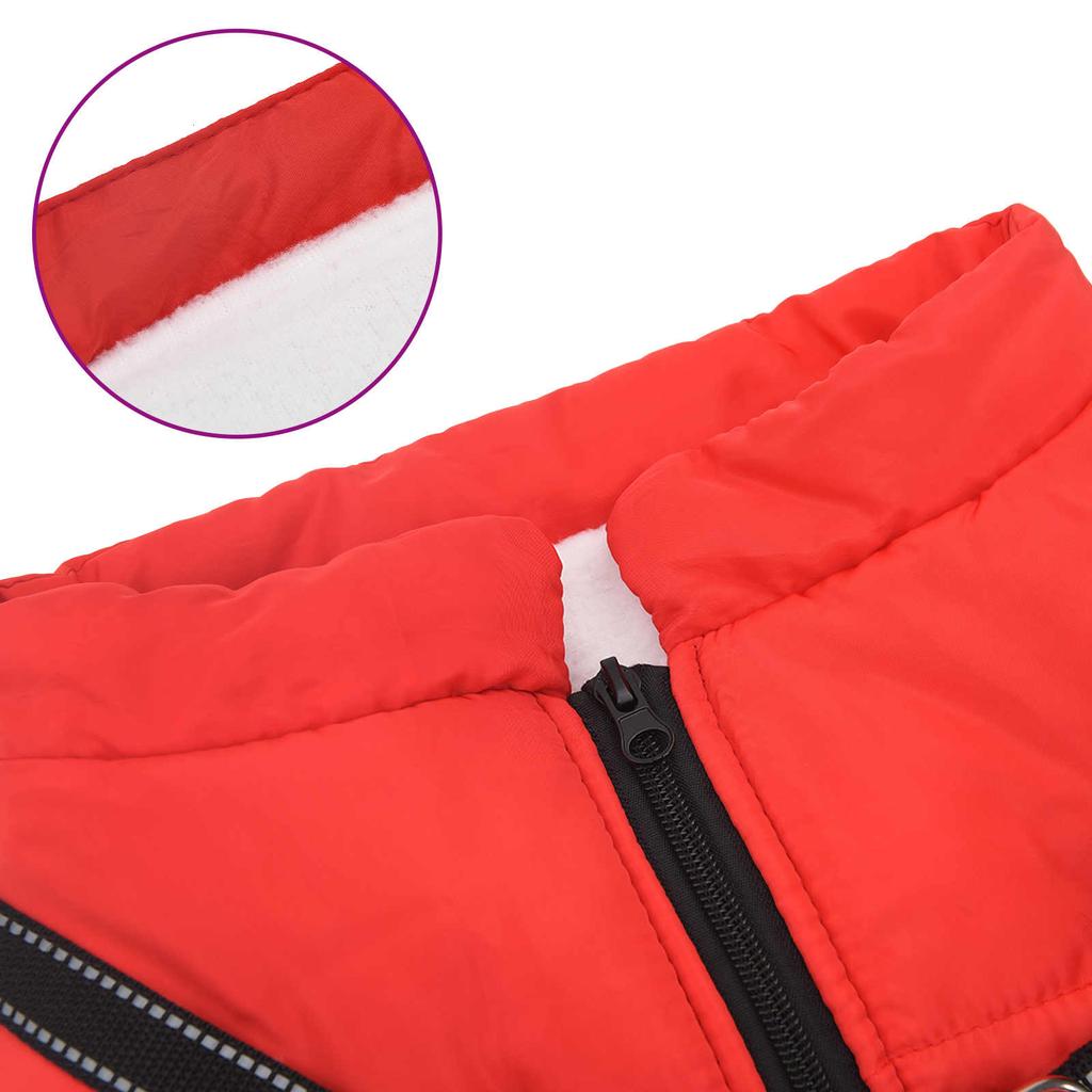 Red Dog Coat Size L44 Fleece and Polyester