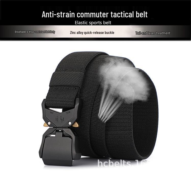 Мужской эластичный тактический пояс для улицы с возможностью нанесения логотипа на заказ