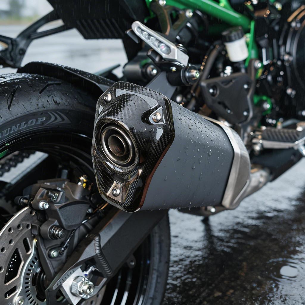 Накладка на глушитель выхлопной трубы мотоцикла из углеродного волокна для Kawasaki Z900 2017-2026