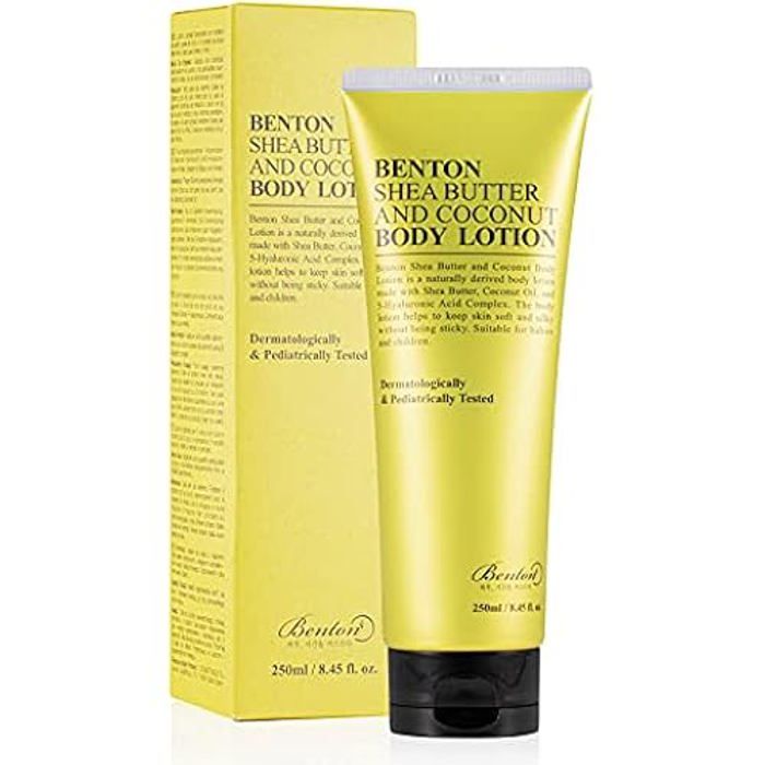 Lotion pour le corps - BENTON - Beurre de karité - Huile de noix de coco - 210 ml - Sans parabène