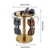 360° Rotating Glasses Stand Organizer Stainless Steel Sunglasses Holder  for Desk