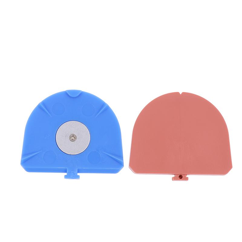 1 шт. Стоматологическое круглое пластиковое основание с железным листом, пластиковая пластина для стоматологической машины для посадки штифтов, детали, материалы для стоматологической лаборатории