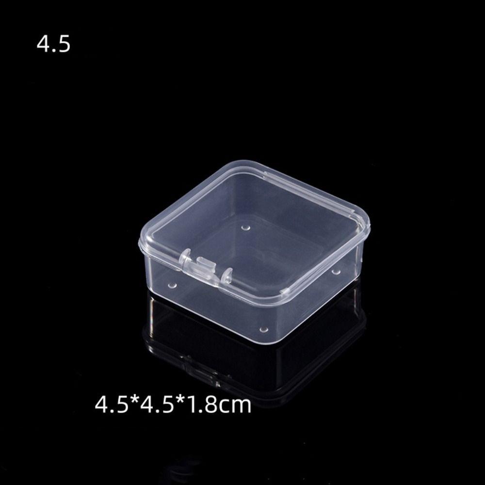 Mini Transparent Organizer Box Transparent Dustproof Storage Boxes Jewelry Storage