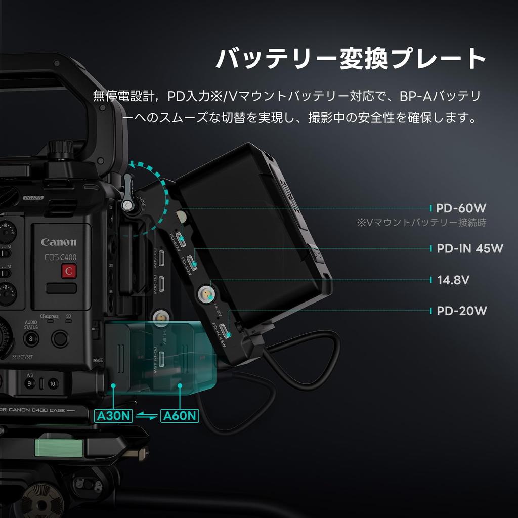 Клетка TILTA C400 для Canon включает расширенный комплект с нижней и верхней ручкой Manfrotto Quick Release, 15-миллиметровыми карбоновыми стержнями и задней монтажной пластиной для аксессуаров