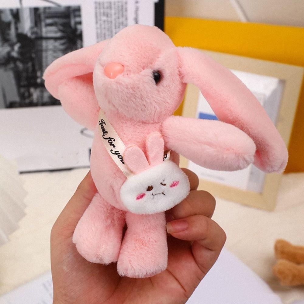 Подвеска плюшевый кролик куклы большие уши автомобильный брелок модный кролик плюшевый брелок ювелирные изделия аксессуары