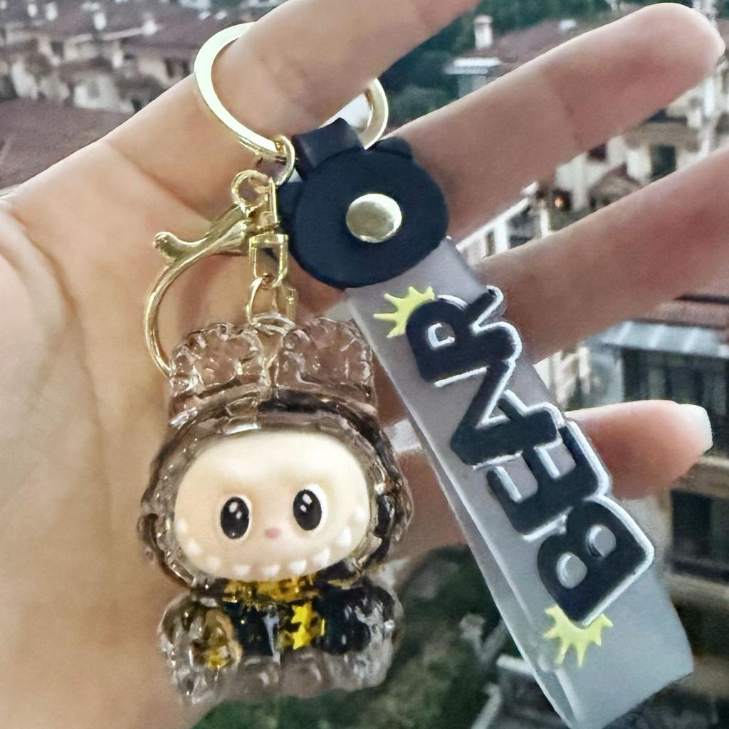 High Looks Labrador Keychain Bag Oil Hanging Decoration Figurine Backpack Quicksand Cartoon Pendant Gift Keychain