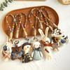 Handmade Fabric Cartoon Pendant Doll Keychain Bag Accessories Cute Animal Jewelry Collection