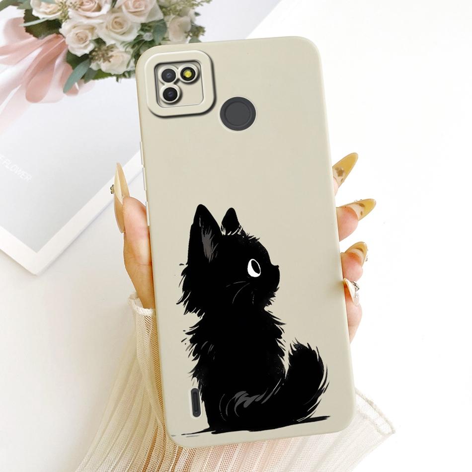 For Tecno Pop 4 LTE / Pop 4 Air Cute Cat Flower Cartoon Phone Case For Tecno Pop4 Lte 4Air Shockproof Soft Silicone Bumpers