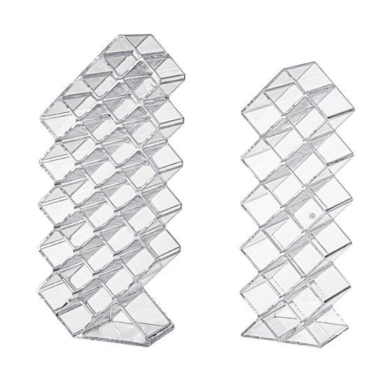 Складной органайзер для помад 16 или 28 отделений Держатель для помад Прозрачная акриловая башня для помад Стенд для хранения блесков для губ для туалетного столика