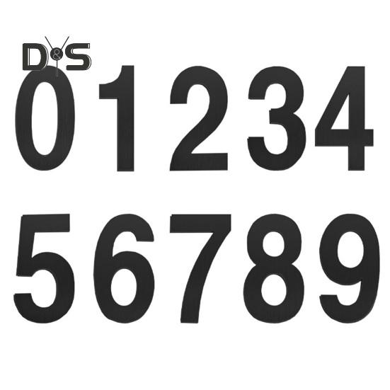 House Door Number Punch Free Self-adhesive Rustproof Corrosion Resistant Easy Installation Garden Door Address Number
