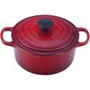 Чугунная кастрюля-кокот Le Creuset 18 см Вишнево-красная, подходит для индукционных плит