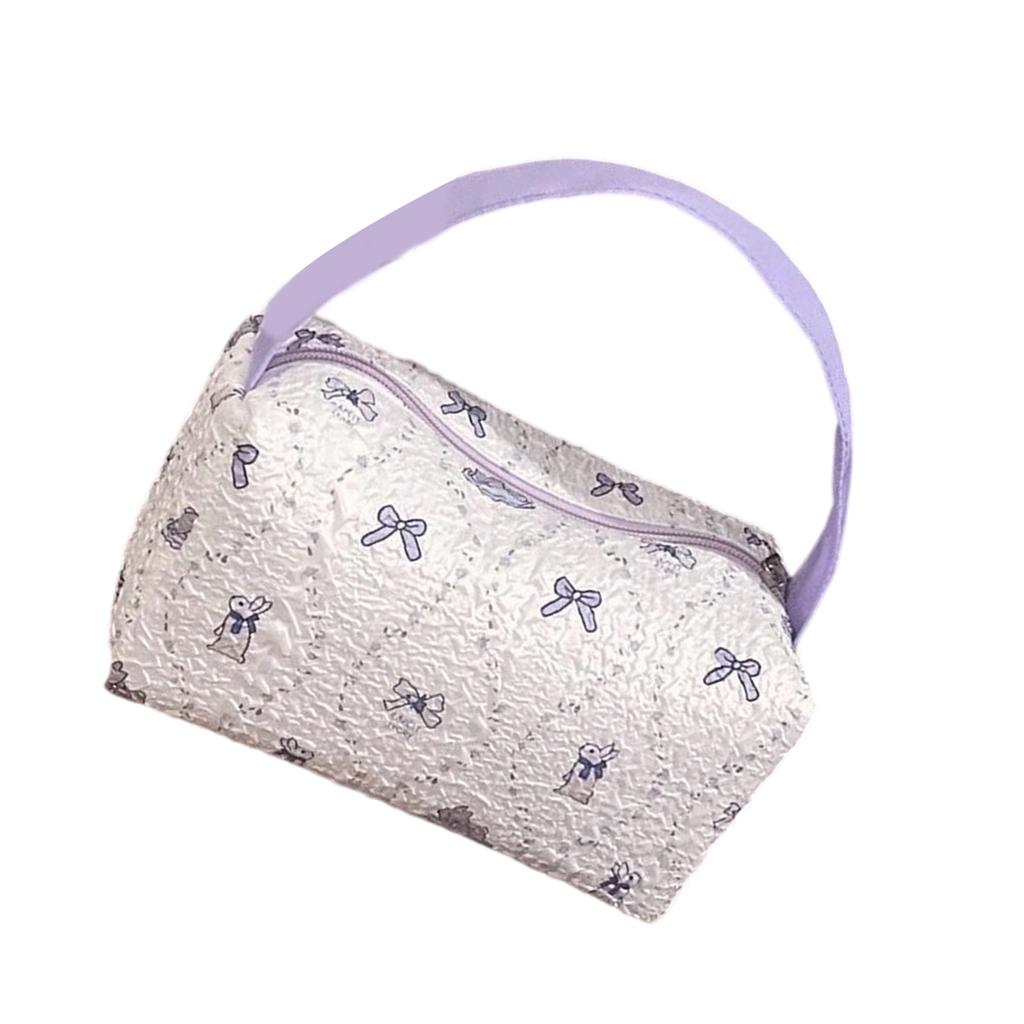 Просторный косметический органайзер из пузырчатой пены, косметичка для макияжа с ручкой, сумка для хранения, для путешествий и повседневного использования