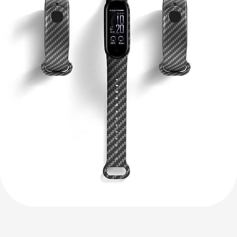 YuiYuKa ремешок из углеродного волокна для Xiaomi Mi Band 7 6 5 4 3 спортивный силиконовый браслет Miband Band7 Band6 Band5 для Xiaomi Mi Band 7 6 5 4 3 браслет