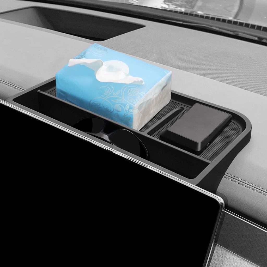 Для BYD Tang L 2025 Экран Задняя Панель Приборов Хранение Центральное Управление ABS Органайзер Лоток Автомобильные Аксессуары для Интерьера