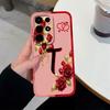 Для Itel Super S26 S25 Ultra S24 S23 P65 P55 P40 A90 A80 City 100 Чехол для телефона Черный с цветочным узором Матовый силиконовый защитный чехол для Itel Capa