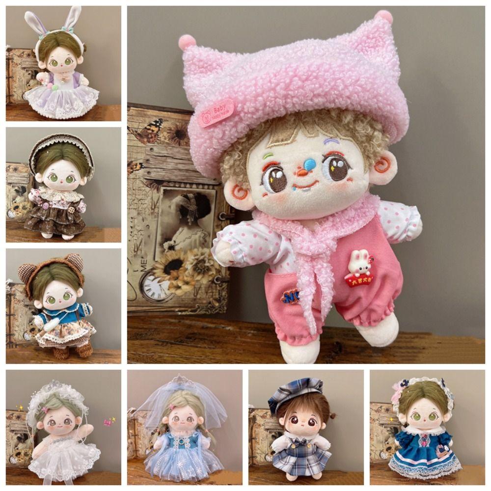 Academic Style 20cm Cotton Doll Dress Princess Skirt Plush Doll Clothes Doll Accessories