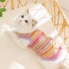 Spring and Summer Cat Hairless Cat Multi-color Woven Hollow Vest Dog Small and Medium Dog Teddy Bear Pet Clothes