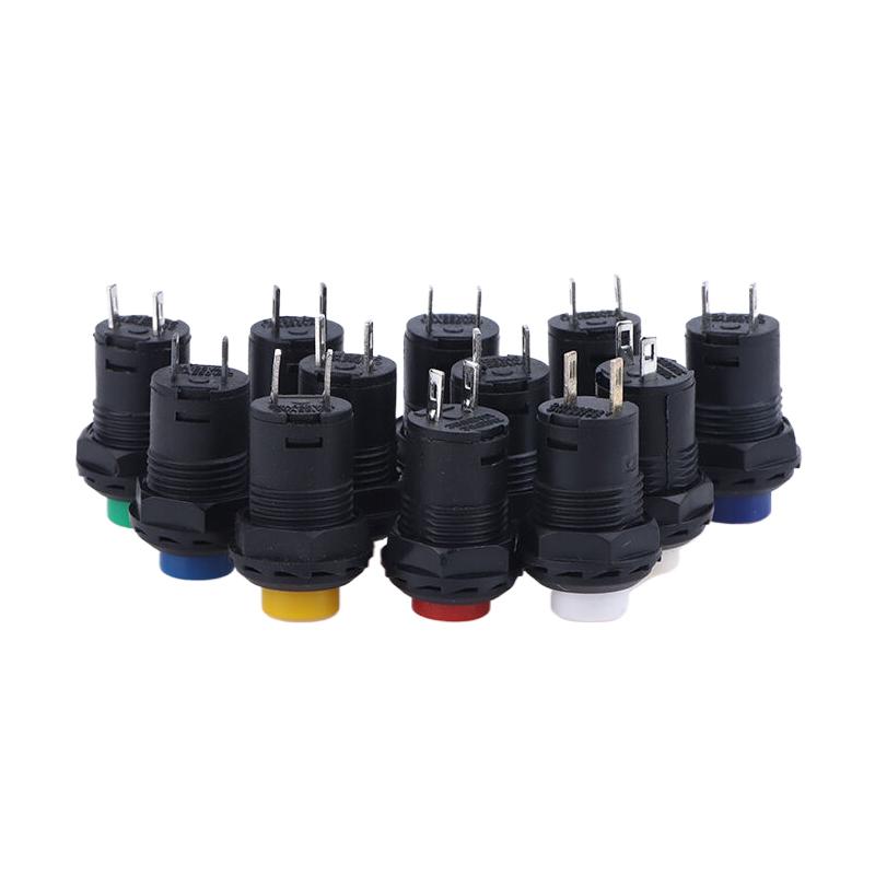 10pcs Self-Lock /Momentary Pushbutton Switches DS-428/427 12mm OFF- ON Push Button Switch 3A /125VAC 1.5A/250VAC DS-428/427